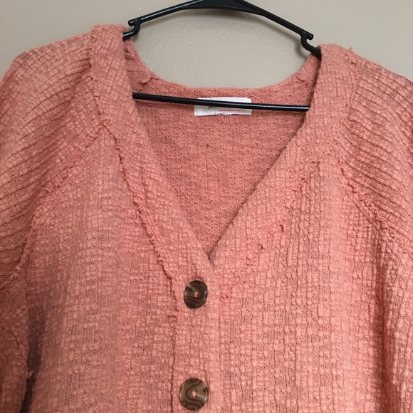 NWOT - TWO by VINCE CAMUTO - Women’s Salmon Long Sleeve Button-up Cardigan - XXL - Picture 7 of 9